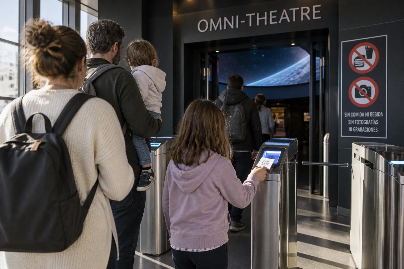 Omni Theatre entradas: gestión de acceso y logística de visita
