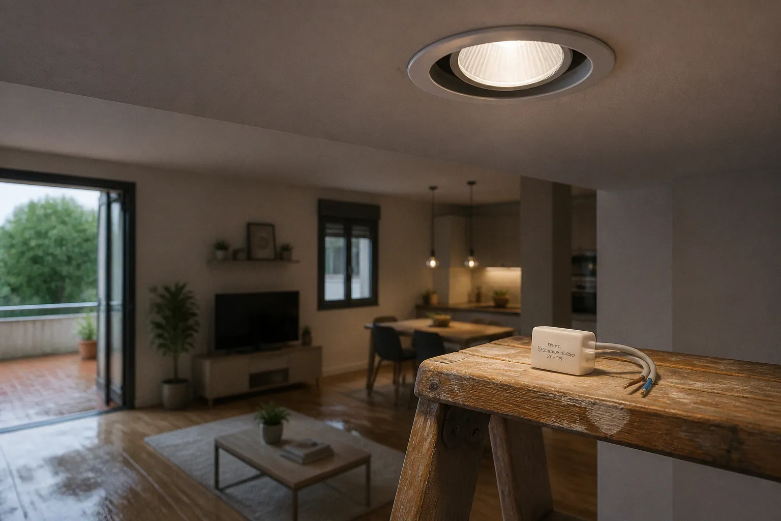 Parpadeo en luces LED regulables: solución rápida con bypass