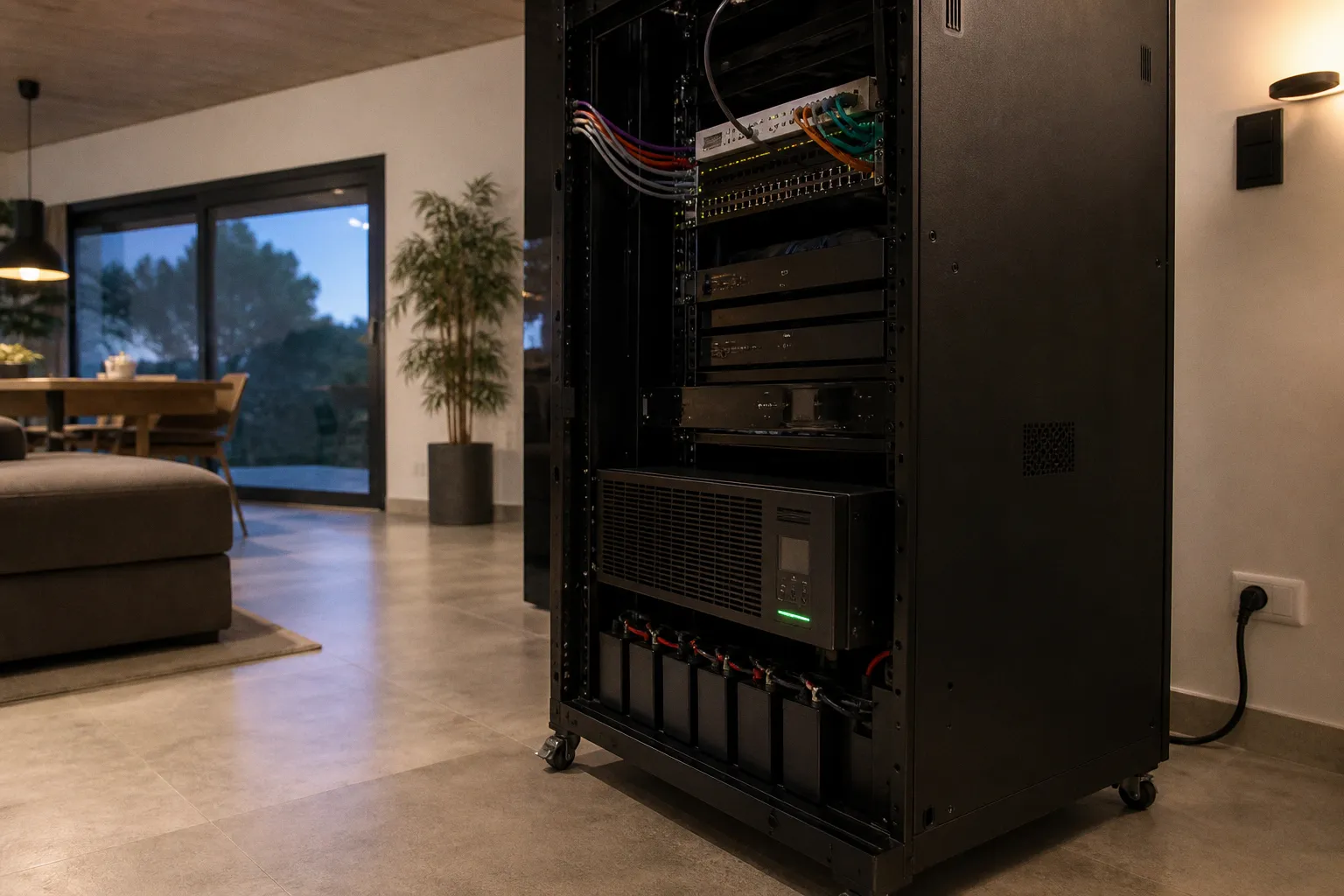 SAI para rack de domótica: fases de su instalación
