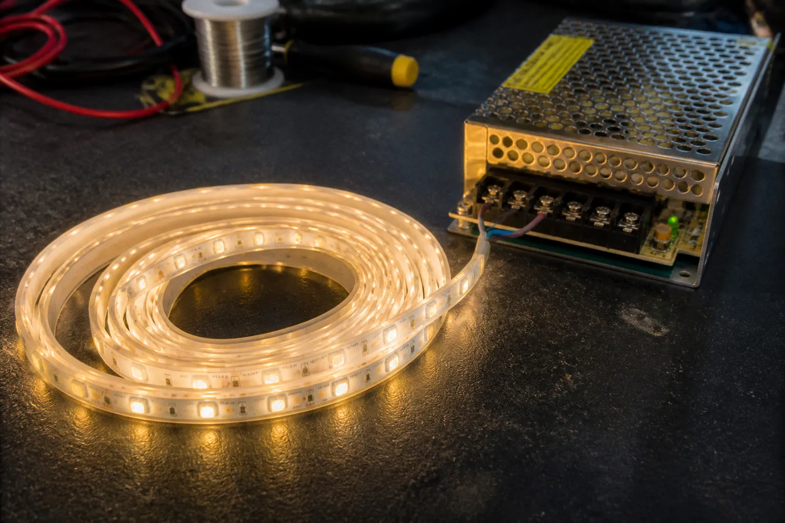Zumbido en tiras LED: solución al ruido del transformador
